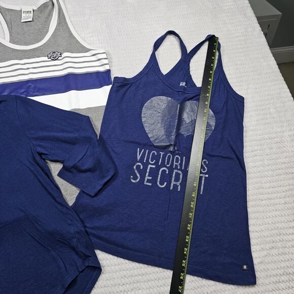 Victorias Secret Shirt Womens Medium Sleeve Less & 3/4 Sleeve Lot Of 3 Tops - Picture 2 of 10